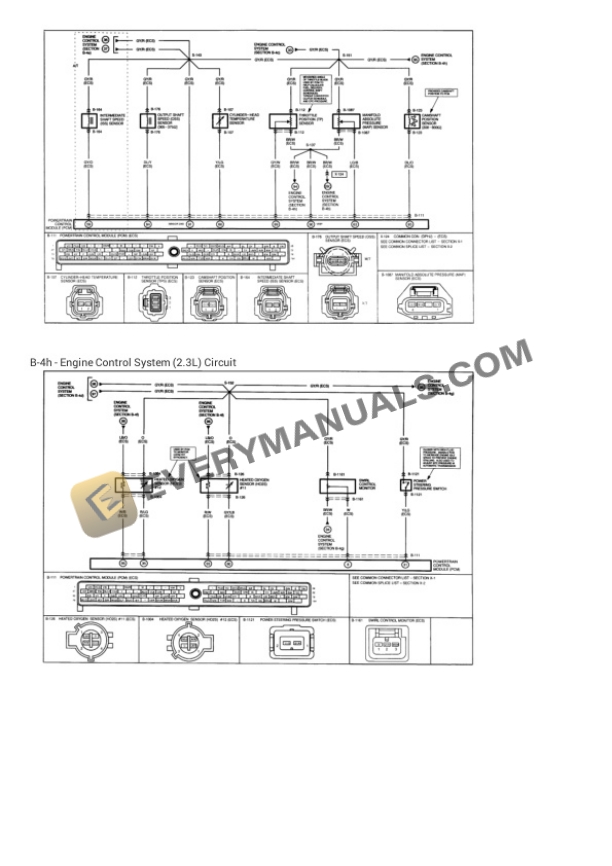 Mazda Truck B2300 SX Regular Cab 2WD 2002 Electrical Diagrams L4-2.3L VIN D 4 Mazda Truck B2300 SX Regular Cab 2WD 2002 Electrical Diagrams L4-2.3L VIN D - Image 2