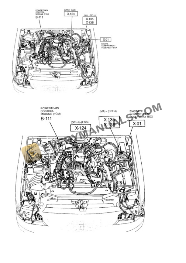 Mazda Truck B2500 SX Regular Cab 2WD 2000 Electrical Diagrams L4-2.5L VIN C 7 Mazda Truck B2500 SX Regular Cab 2WD 2000 Electrical Diagrams L4-2.5L VIN C - Image 5