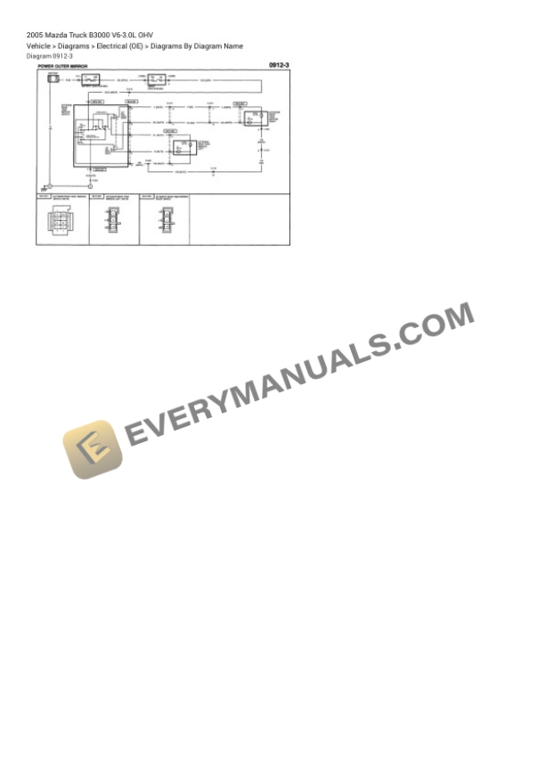 Mazda Truck B3000 2005 Electrical Diagrams V6-3.0L OHV 4 Mazda Truck B3000 2005 Electrical Diagrams V6-3.0L OHV - Image 2
