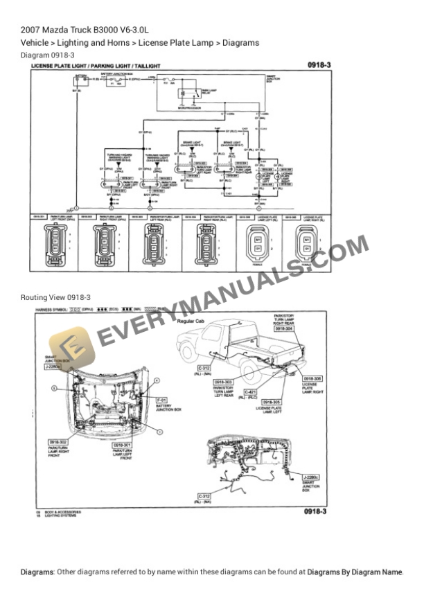 Mazda Truck B3000 2007 Electrical Diagrams V6-3.0L 7 Mazda Truck B3000 2007 Electrical Diagrams V6-3.0L - Image 5