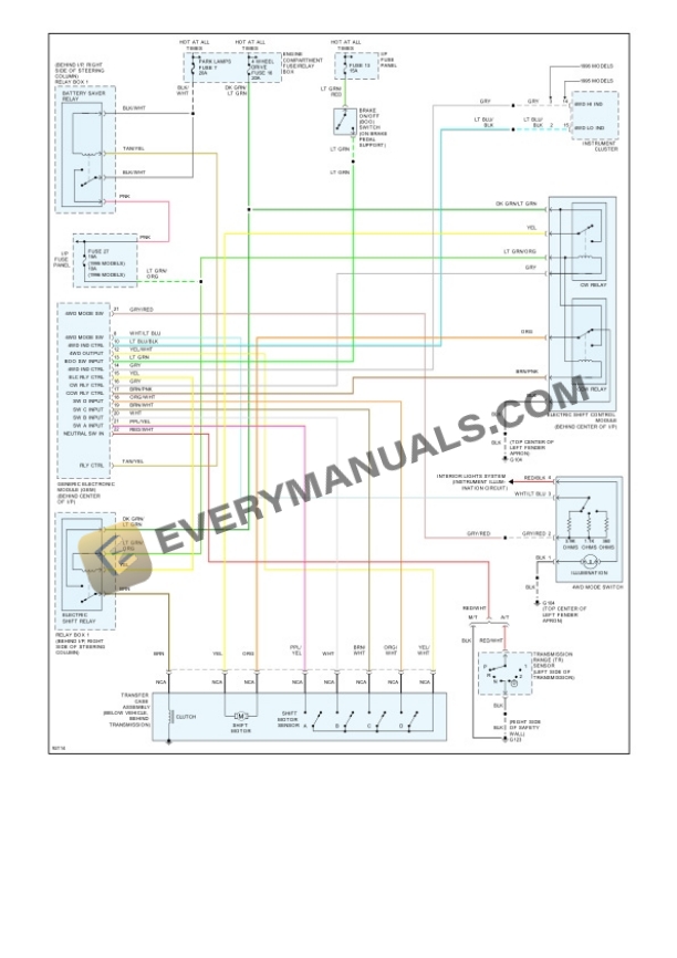 Mazda Truck B3000 2WD 1995 Electrical Diagrams V6-3.0L OHV 4 Mazda Truck B3000 2WD 1995 Electrical Diagrams V6-3.0L OHV - Image 2