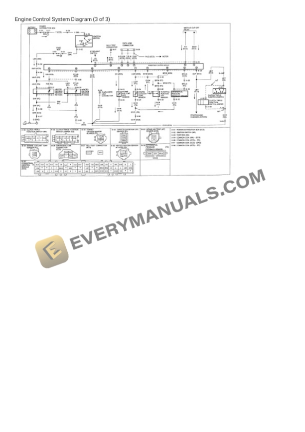 Mazda Truck B3000 4WD 1994 Electrical Diagrams V6-3.0L OHV 7 Mazda Truck B3000 4WD 1994 Electrical Diagrams V6-3.0L OHV - Image 5