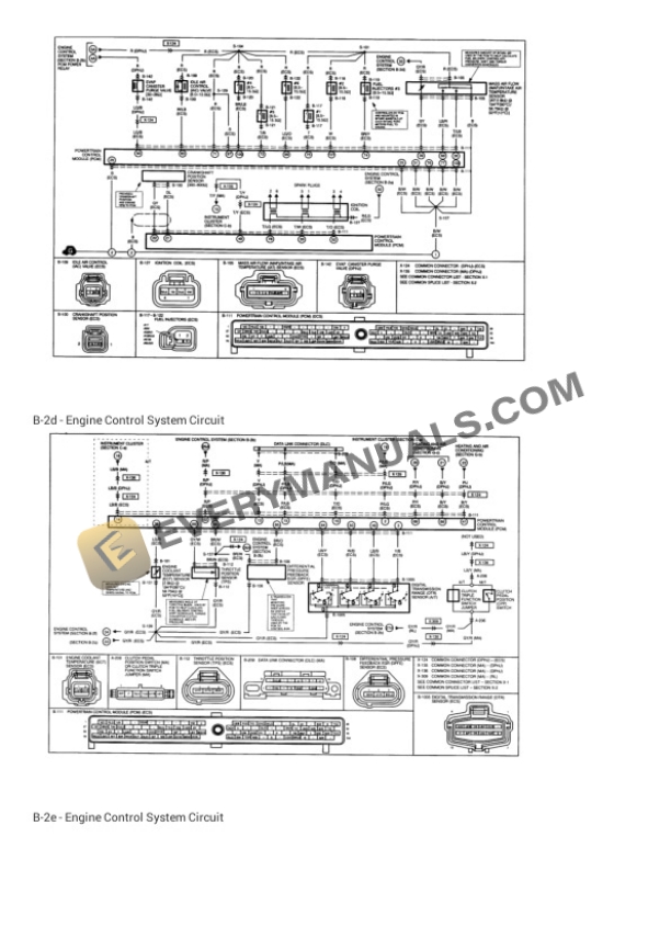 Mazda Truck B3000 DS Cab Plus 2WD 2001 Electrical Diagrams V6-3.0L OHV 4 Mazda Truck B3000 DS Cab Plus 2WD 2001 Electrical Diagrams V6-3.0L OHV - Image 2
