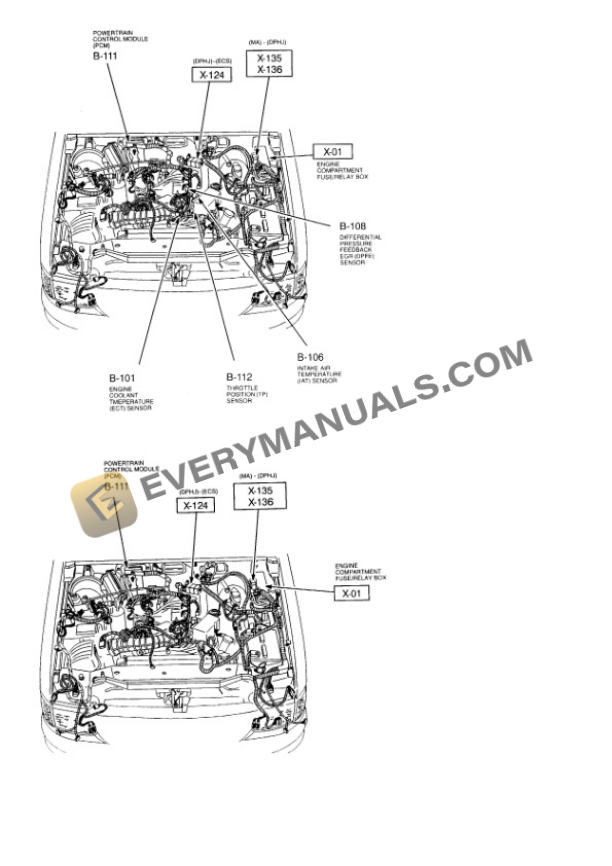 Mazda Truck B3000 SE Cab Plus 4 2WD 2000 Electrical Diagrams V6-3.0L OHV 7 Mazda Truck B3000 SE Cab Plus 4 2WD 2000 Electrical Diagrams V6-3.0L OHV - Image 5