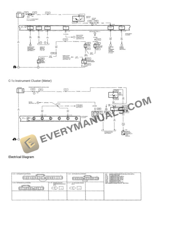 Mazda Truck B3000 SE Cab Plus 4 4WD 2000 Electrical Diagrams V6-3.0L OHV 5 Mazda Truck B3000 SE Cab Plus 4 4WD 2000 Electrical Diagrams V6-3.0L OHV - Image 3