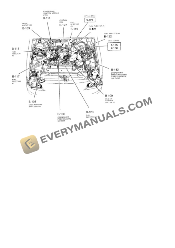 Mazda Truck B3000 SE Cab Plus 4 4WD 2000 Electrical Diagrams V6-3.0L OHV 6 Mazda Truck B3000 SE Cab Plus 4 4WD 2000 Electrical Diagrams V6-3.0L OHV - Image 4
