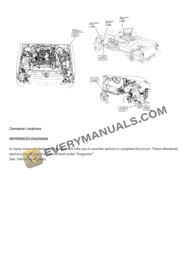 Mazda Truck B4000 SE Cab Plus 4 4WD 2000 Electrical Diagrams V6-4.0L OHV 7 Mazda Truck B4000 SE Cab Plus 4 4WD 2000 Electrical Diagrams V6-4.0L OHV - Image 5
