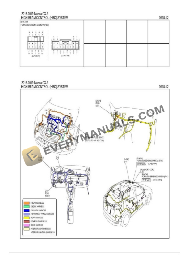 Mazda Truck CX-3 AWD 2016 Electrical Diagrams L4-2.0L (SKYACTIV-G) 6 Mazda Truck CX-3 AWD 2016 Electrical Diagrams L4-2.0L (SKYACTIV-G) - Image 4