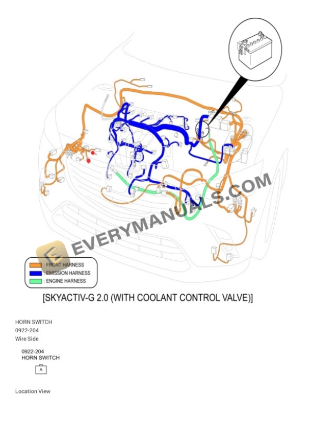 Mazda Truck CX-3 AWD 2021 Electrical Diagrams L4-2.0L (SKYACTIV-G) 6 Mazda Truck CX-3 AWD 2021 Electrical Diagrams L4-2.0L (SKYACTIV-G) - Image 4