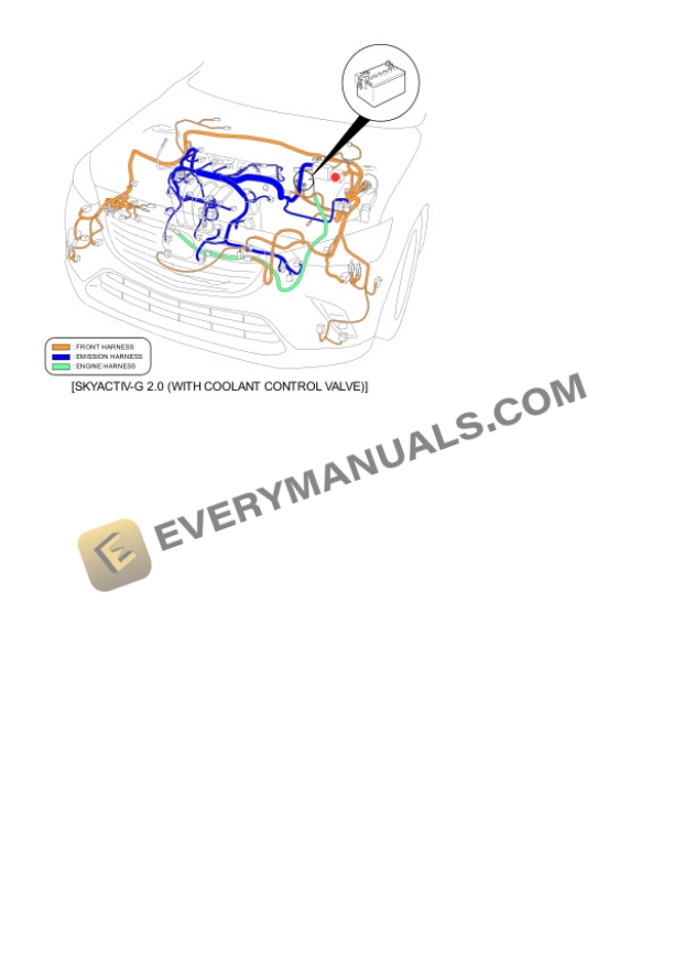 Mazda Truck CX-3 FWD 2020 Electrical Diagrams L4-2.0L (SKYACTIV-G) 4 Mazda Truck CX-3 FWD 2020 Electrical Diagrams L4-2.0L (SKYACTIV-G) - Image 2