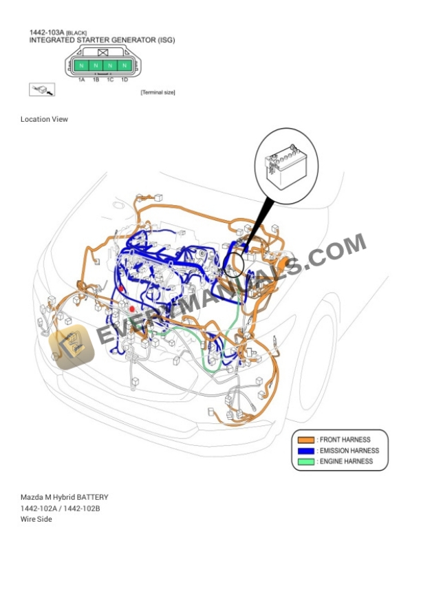 Mazda Truck CX-30 AWD 2022 Electrical Diagrams L4-2.5L Turbo (SKYACTIV-G) 6 Mazda Truck CX-30 AWD 2022 Electrical Diagrams L4-2.5L Turbo (SKYACTIV-G) - Image 4