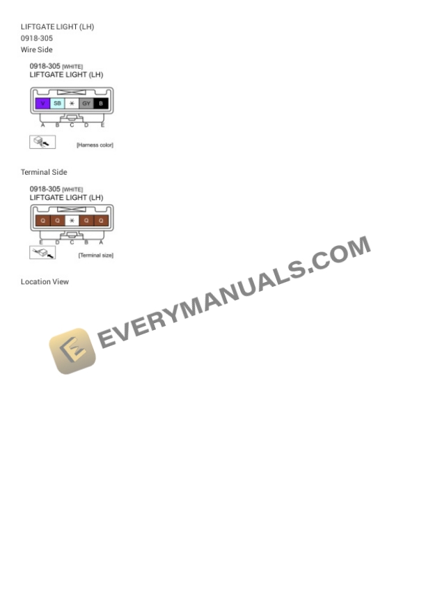 Mazda Truck CX-30 FWD 2021 Electrical Diagrams L4-2.5L (SKYACTIV-G) 6 Mazda Truck CX-30 FWD 2021 Electrical Diagrams L4-2.5L (SKYACTIV-G) - Image 4