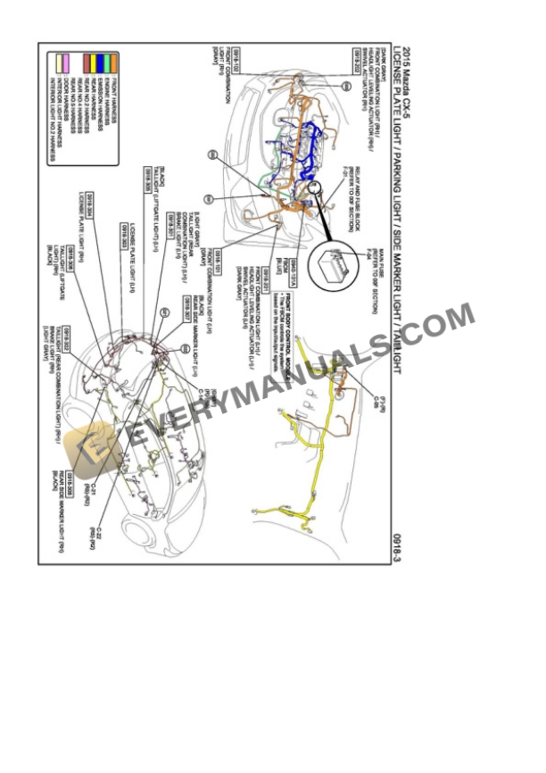 Mazda Truck CX-5 AWD 2015 Electrical Diagrams L4-2.5L (SKYACTIV-G) 5 Mazda Truck CX-5 AWD 2015 Electrical Diagrams L4-2.5L (SKYACTIV-G) - Image 3