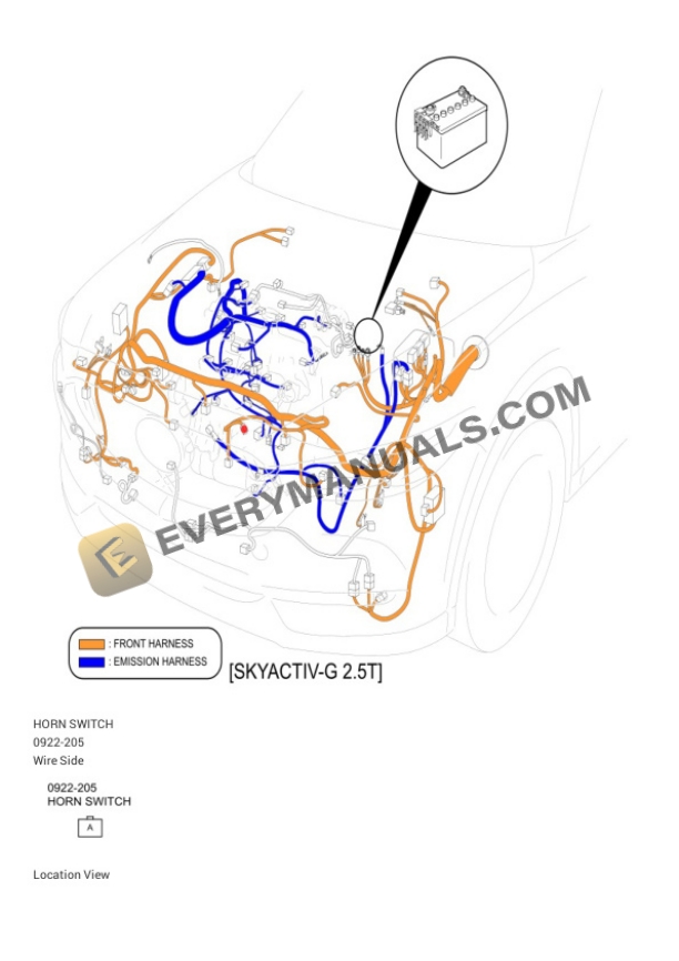 Mazda Truck CX-5 FWD 2021 Electrical Diagrams L4-2.5L (SKYACTIV-G) 6 Mazda Truck CX-5 FWD 2021 Electrical Diagrams L4-2.5L (SKYACTIV-G) - Image 4