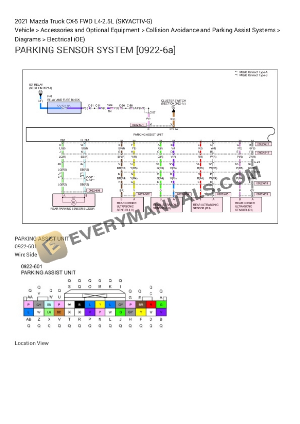 Mazda Truck CX-5 FWD 2021 Electrical Diagrams L4-2.5L (SKYACTIV-G) 7 Mazda Truck CX-5 FWD 2021 Electrical Diagrams L4-2.5L (SKYACTIV-G) - Image 5