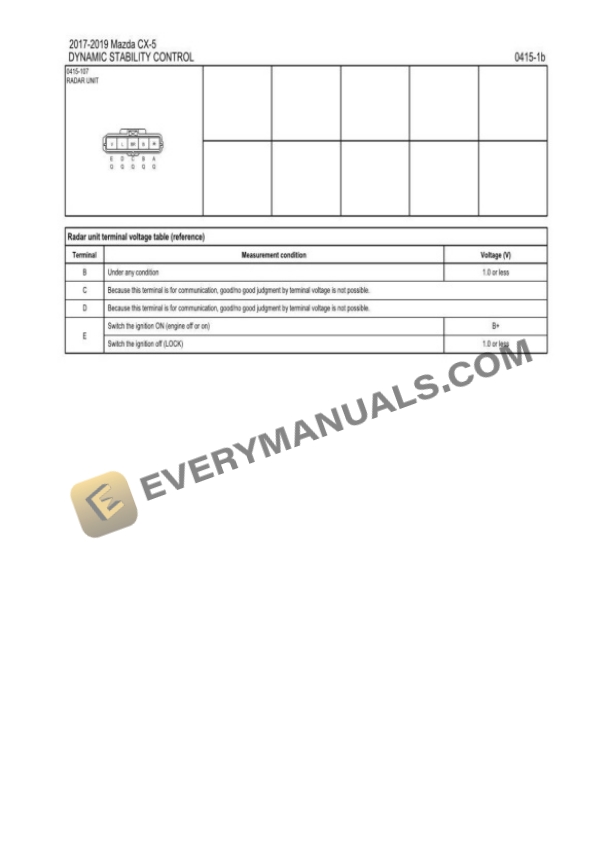 Mazda Truck CX-5 FWD (MEXICO) 2017 Electrical Diagrams L4-2.0L (SKYACTIV-G) 4 Mazda Truck CX-5 FWD (MEXICO) 2017 Electrical Diagrams L4-2.0L (SKYACTIV-G) - Image 2