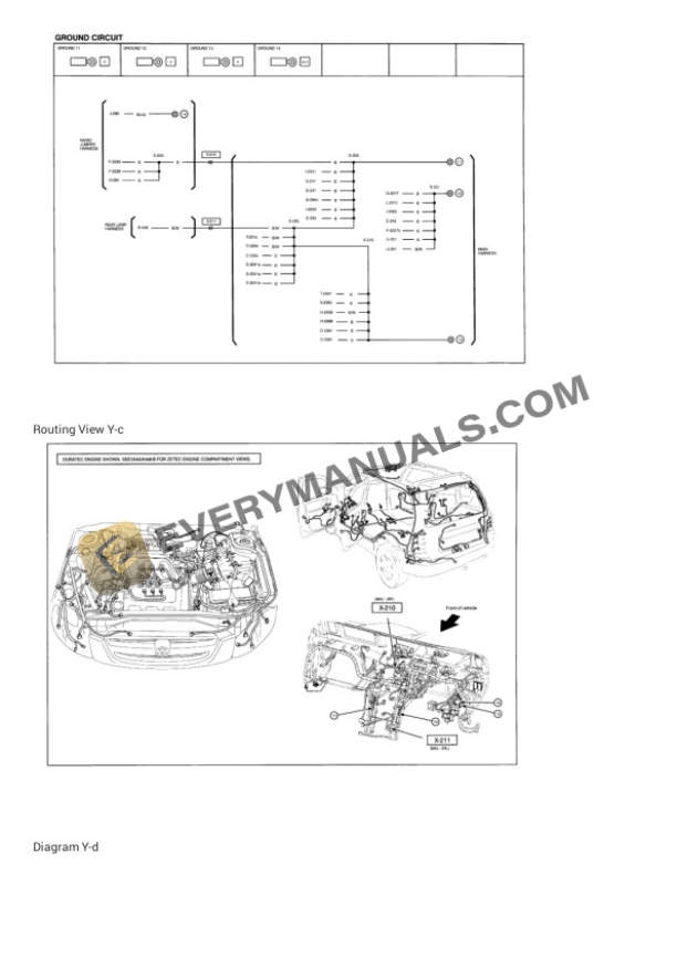 Mazda Truck Tribute 4WD 2003 Electrical Diagrams V6-3.0L DOHC 6 Mazda Truck Tribute 4WD 2003 Electrical Diagrams V6-3.0L DOHC - Image 4