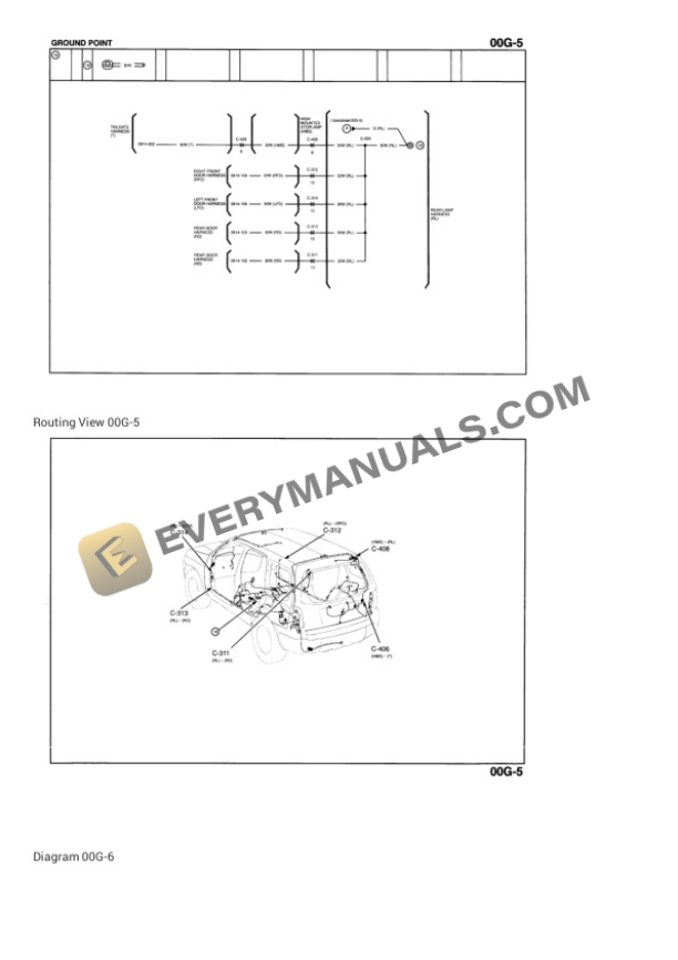 Mazda Truck Tribute 4WD 2006 Electrical Diagrams V6-3.0L DOHC 5 Mazda Truck Tribute 4WD 2006 Electrical Diagrams V6-3.0L DOHC - Image 3