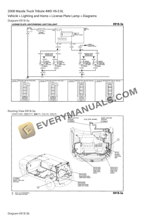 Mazda Truck Tribute 4WD 2008 Electrical Diagrams V6-3.0L 7 Mazda Truck Tribute 4WD 2008 Electrical Diagrams V6-3.0L - Image 5