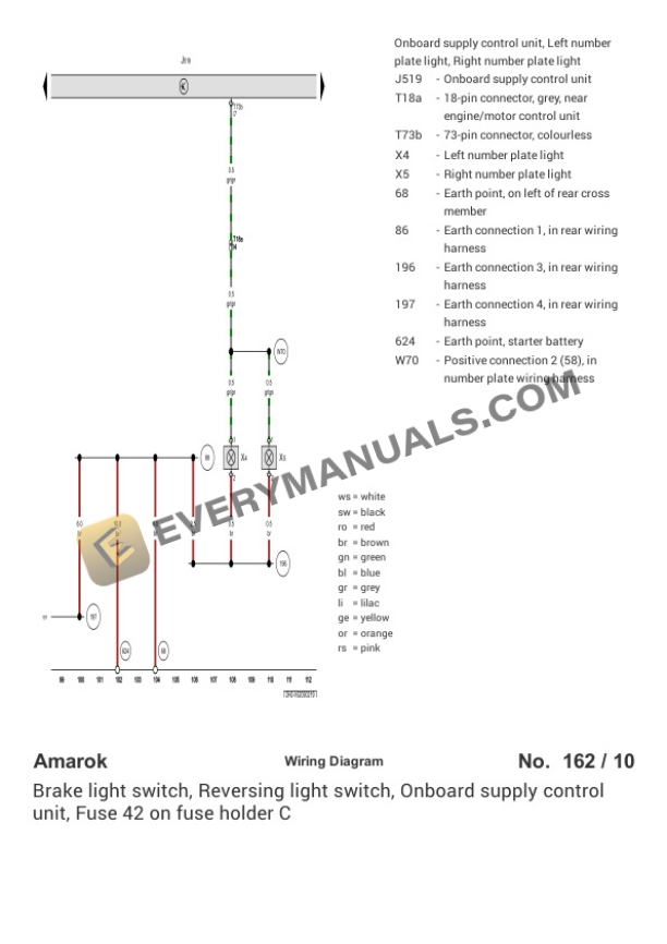 Volkswagen Amarok DoubleCab (2HB) (MEXICO) 2015 Electrical Diagrams L4-2.0L DSL Turbo (CSHA) 5 Volkswagen Amarok DoubleCab (2HB) (MEXICO) 2015 Electrical Diagrams L4-2.0L DSL Turbo (CSHA) - Image 3