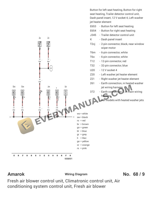Volkswagen Amarok (S7B) (MEXICO) 2020 Electrical Diagrams V6-3.0L DSL Turbo (DDXC) 4 Volkswagen Amarok (S7B) (MEXICO) 2020 Electrical Diagrams V6-3.0L DSL Turbo (DDXC) - Image 2