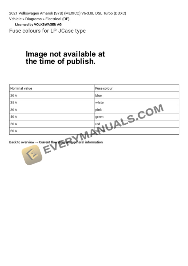 Volkswagen Amarok (S7B) (MEXICO) 2021 Electrical Diagrams V6-3.0L DSL Turbo (DDXC) 6 Volkswagen Amarok (S7B) (MEXICO) 2021 Electrical Diagrams V6-3.0L DSL Turbo (DDXC) - Image 4