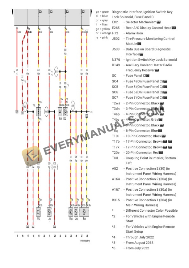 Volkswagen Atlas AWD (CA2) 2023 Electrical Diagrams L4-2.0L Turbo (DTFA) 5 Volkswagen Atlas AWD (CA2) 2023 Electrical Diagrams L4-2.0L Turbo (DTFA) - Image 3