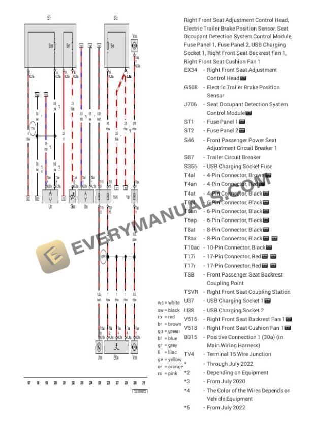 Volkswagen Atlas FWD (CA2) 2021 Electrical Diagrams V6-3.6L (CDVC) 5 Volkswagen Atlas FWD (CA2) 2021 Electrical Diagrams V6-3.6L (CDVC) - Image 3