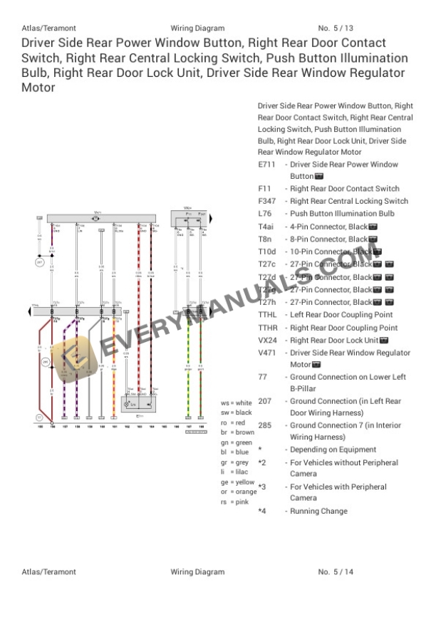 Volkswagen Atlas FWD (CA2) 2022 Electrical Diagrams L4-2.0L Turbo (DTFA) 4 Volkswagen Atlas FWD (CA2) 2022 Electrical Diagrams L4-2.0L Turbo (DTFA) - Image 2