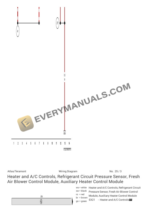 Volkswagen Atlas FWD (CA2) 2022 Electrical Diagrams L4-2.0L Turbo (DTFA) 6 Volkswagen Atlas FWD (CA2) 2022 Electrical Diagrams L4-2.0L Turbo (DTFA) - Image 4