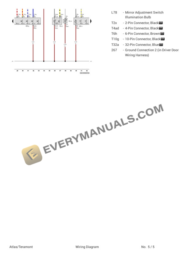 Volkswagen Atlas FWD (CA2) 2023 Electrical Diagrams L4-2.0L Turbo (DTFA) 4 Volkswagen Atlas FWD (CA2) 2023 Electrical Diagrams L4-2.0L Turbo (DTFA) - Image 2