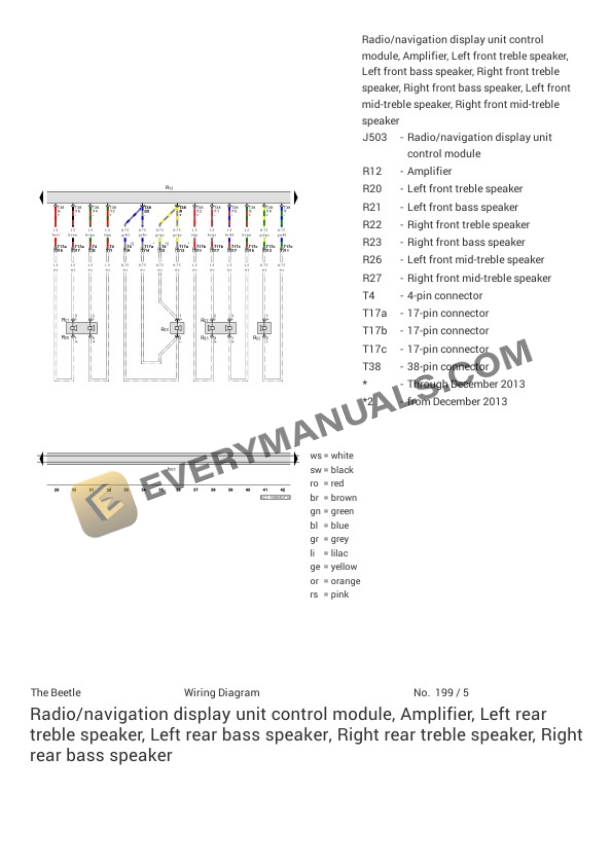 Volkswagen Beetle (5C1) 2016 Electrical Diagrams L4-1.8L Turbo (CPRA) 6 Volkswagen Beetle (5C1) 2016 Electrical Diagrams L4-1.8L Turbo (CPRA) - Image 4