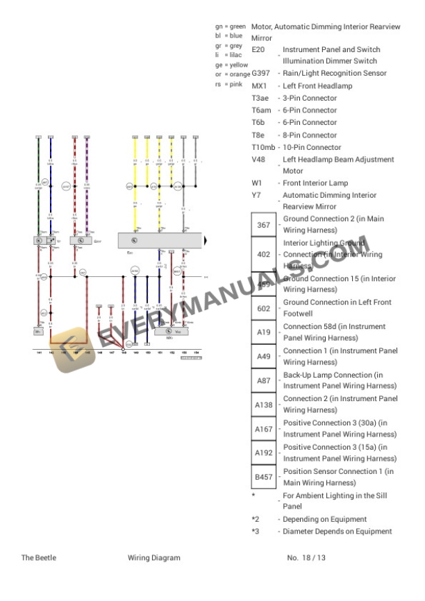 Volkswagen Beetle (5C2) 2018 Electrical Diagrams L4-2.0L Turbo (DDSB) 4 Volkswagen Beetle (5C2) 2018 Electrical Diagrams L4-2.0L Turbo (DDSB) - Image 2