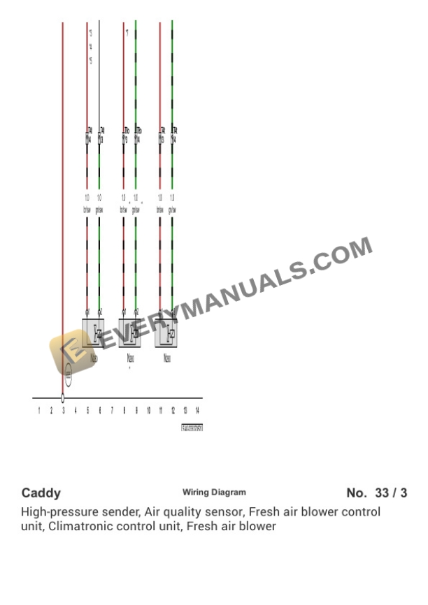 Volkswagen Caddy Maxi KO (SAJ) (MEXICO) 2018 Electrical Diagrams L4-1.6L (CWVA) 4 Volkswagen Caddy Maxi KO (SAJ) (MEXICO) 2018 Electrical Diagrams L4-1.6L (CWVA) - Image 2