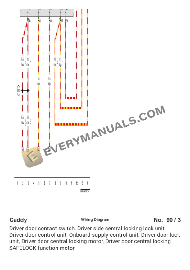 Volkswagen Caddy Maxi KO (SAJ) (MEXICO) 2019 Electrical Diagrams L4-2.0L DSL Turbo (CLCA) 6 Volkswagen Caddy Maxi KO (SAJ) (MEXICO) 2019 Electrical Diagrams L4-2.0L DSL Turbo (CLCA) - Image 4