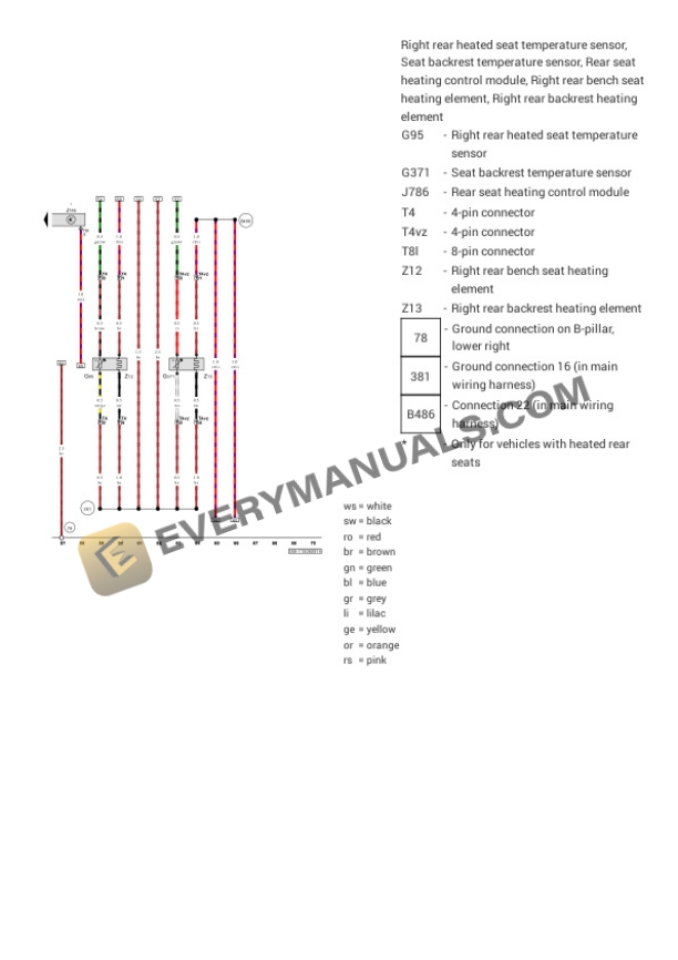 Volkswagen CC 4Motion (358) (CANADA) 2017 Electrical Diagrams V6-3.6L (CNNA) 7 Volkswagen CC 4Motion (358) (CANADA) 2017 Electrical Diagrams V6-3.6L (CNNA) - Image 5