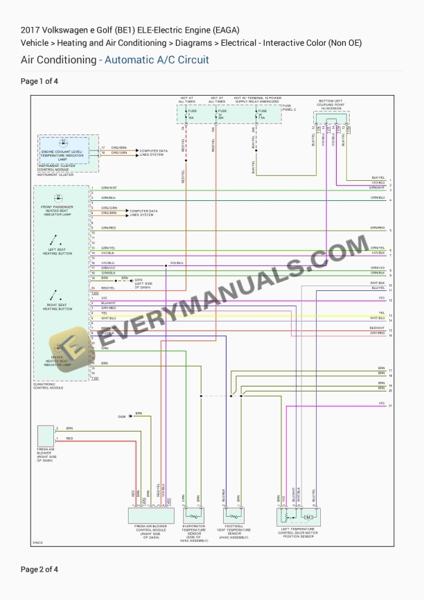 Volkswagen e Golf (BE1) 2017 Electrical Diagrams ELE-Electric Engine (EAGA) 2 volkswagen e golf be1 2017 electrical diagrams ele electric engine eaga 1