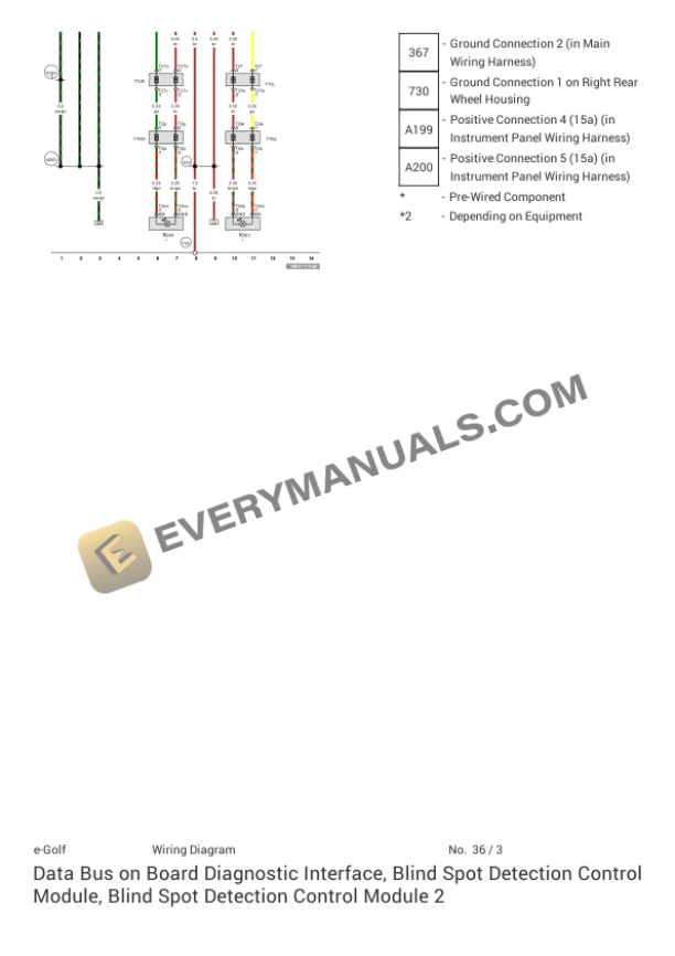 Volkswagen e Golf (BE1) 2017 Electrical Diagrams ELE-Electric Engine (EAGA) 6 Volkswagen e Golf (BE1) 2017 Electrical Diagrams ELE-Electric Engine (EAGA) - Image 4
