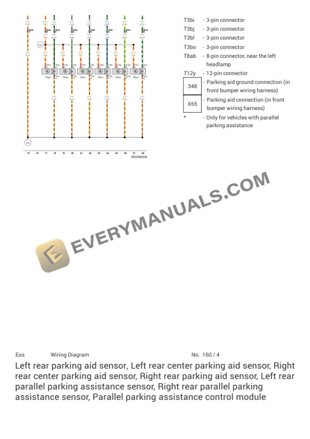 Volkswagen Eos (1F8) 2016 Electrical Diagrams L4-2.0L Turbo (CBFA) 5 Volkswagen Eos (1F8) 2016 Electrical Diagrams L4-2.0L Turbo (CBFA) - Image 3