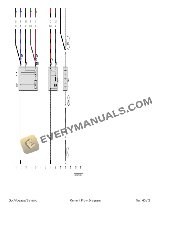 Volkswagen Gol (5U5) (MEXICO) 2017 Electrical Diagrams L4-1.6L (CFZA) 7 Volkswagen Gol (5U5) (MEXICO) 2017 Electrical Diagrams L4-1.6L (CFZA) - Image 5