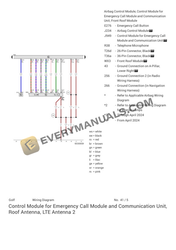 Volkswagen Golf R (CD1) 2023 Electrical Diagrams L4-2.0L Turbo (DSFF) 4 Volkswagen Golf R (CD1) 2023 Electrical Diagrams L4-2.0L Turbo (DSFF) - Image 2