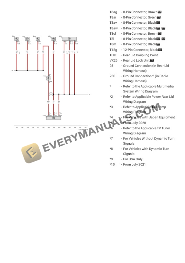 Volkswagen Golf R (CD1) 2023 Electrical Diagrams L4-2.0L Turbo (DSFF) 5 Volkswagen Golf R (CD1) 2023 Electrical Diagrams L4-2.0L Turbo (DSFF) - Image 3
