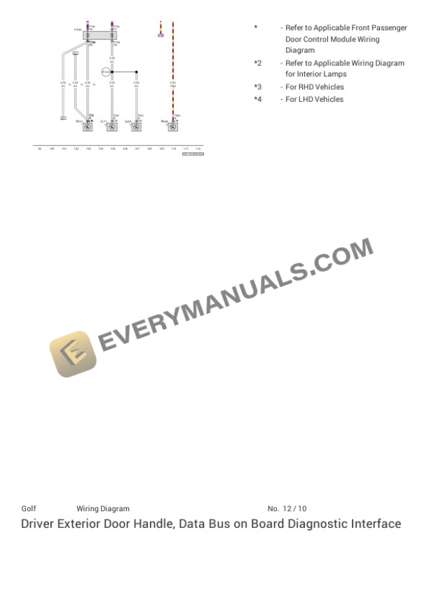 Volkswagen Golf R (CD1) 2023 Electrical Diagrams L4-2.0L Turbo (DSFF) 7 Volkswagen Golf R (CD1) 2023 Electrical Diagrams L4-2.0L Turbo (DSFF) - Image 5