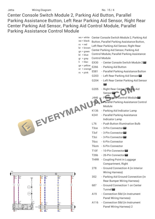 Volkswagen Jetta GLI (BU3) 2020 Electrical Diagrams L4-2.0L Turbo (DKFA) 5 Volkswagen Jetta GLI (BU3) 2020 Electrical Diagrams L4-2.0L Turbo (DKFA) - Image 3
