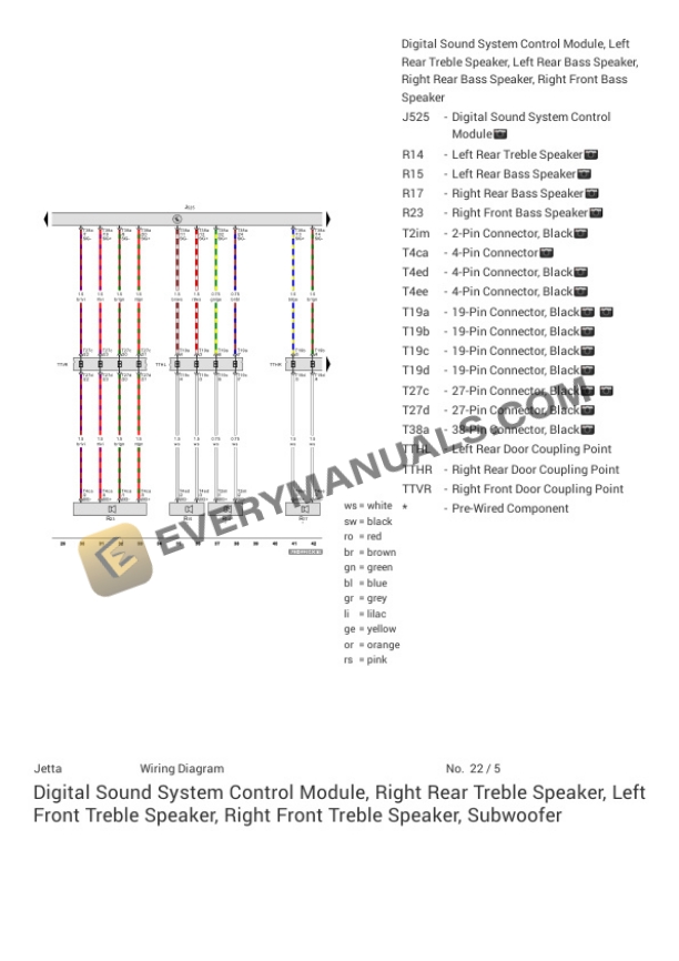 Volkswagen Jetta GLI (BU3) 2021 Electrical Diagrams L4-2.0L Turbo (DKFA) 6 Volkswagen Jetta GLI (BU3) 2021 Electrical Diagrams L4-2.0L Turbo (DKFA) - Image 4