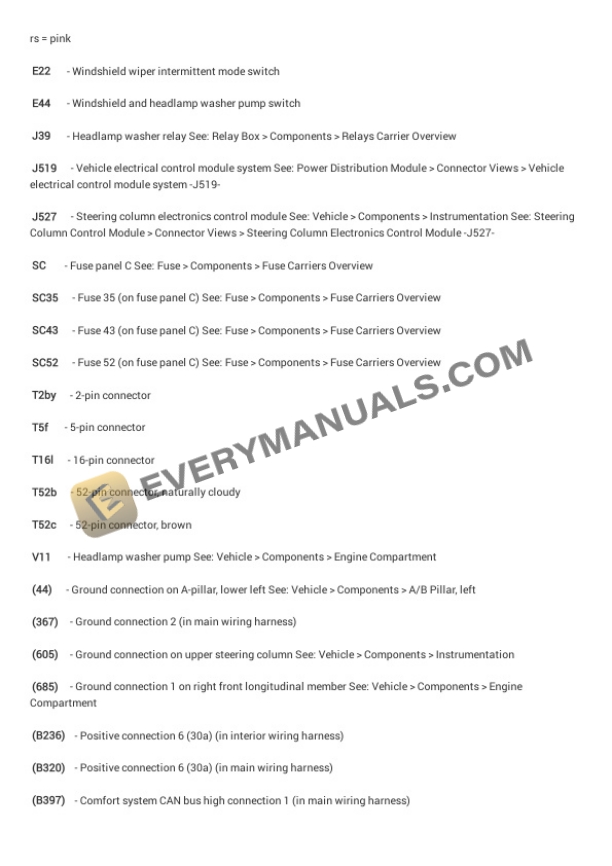 Volkswagen Jetta Sedan (163) 2015 Electrical Diagrams L4-1.4L (CNLA) Hybrid 4 Volkswagen Jetta Sedan (163) 2015 Electrical Diagrams L4-1.4L (CNLA) Hybrid - Image 2