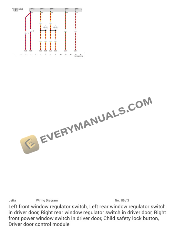 Volkswagen Jetta Sedan (163) 2016 Electrical Diagrams L4-1.4L (CNLA) Hybrid 4 Volkswagen Jetta Sedan (163) 2016 Electrical Diagrams L4-1.4L (CNLA) Hybrid - Image 2