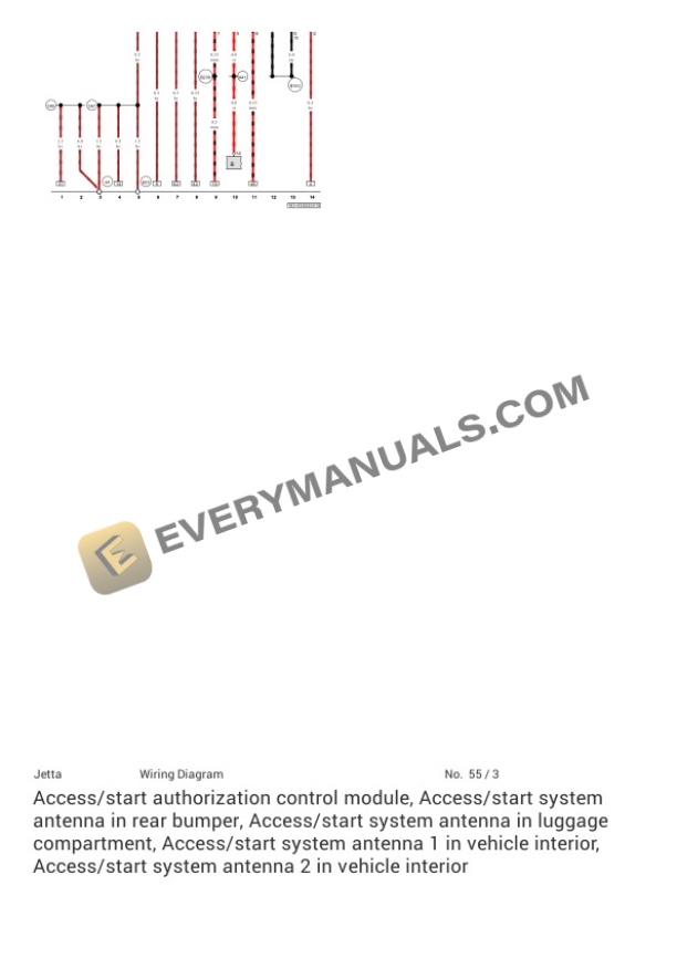 Volkswagen Jetta Sedan (163) 2018 Electrical Diagrams L4-1.4L Turbo (CZTA) 6 Volkswagen Jetta Sedan (163) 2018 Electrical Diagrams L4-1.4L Turbo (CZTA) - Image 4