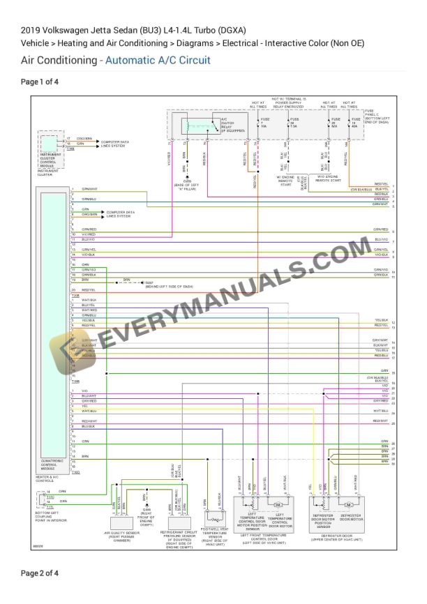 volkswagen jetta sedan bu3 2019 electrical diagrams l4 14l turbo dgxa 1