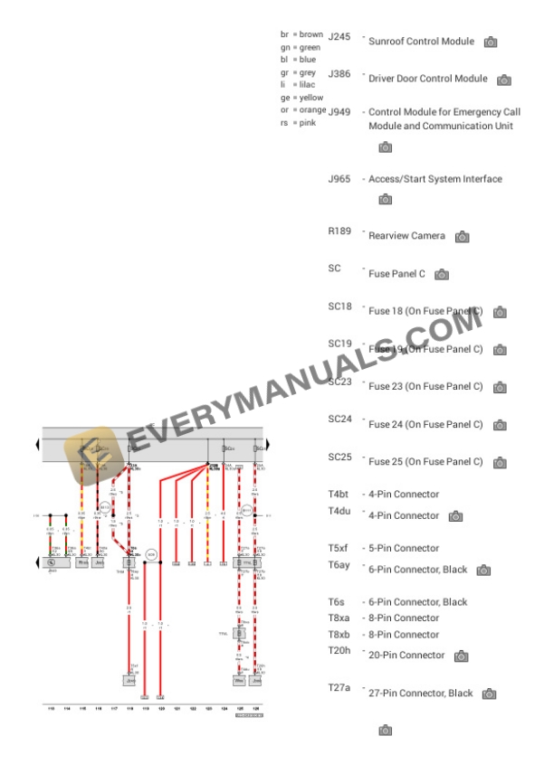 Volkswagen Jetta Sedan (BU3) 2019 Electrical Diagrams L4-1.4L Turbo (DGXA) 5 Volkswagen Jetta Sedan (BU3) 2019 Electrical Diagrams L4-1.4L Turbo (DGXA) - Image 3